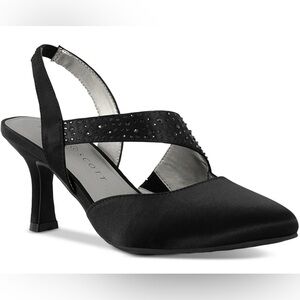 Karen Scott Galindee Slingback Heels in Black - Size 8.5 (NWOB)